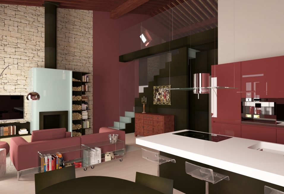 Interior design Pantone Marsala